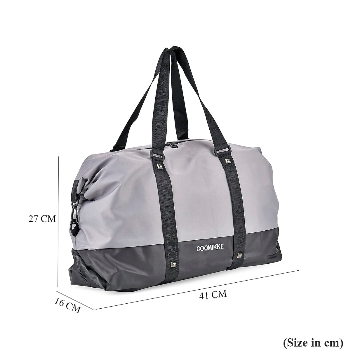 Duffle Bag- 3 slip pockets and 1 zip pocket - Water Repellent Multipurpose - Grey 7689186 7