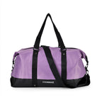 Duffle Bag- 3 slip pockets and 1 zip pocket - Water Repellent Multipurpose - Lilac