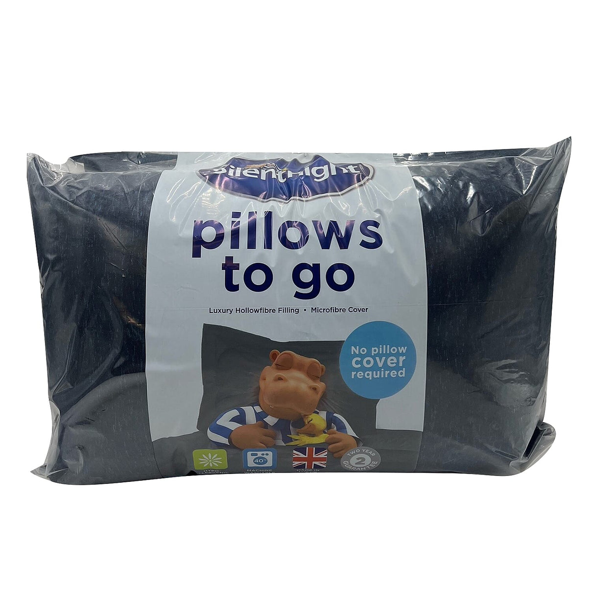 Silentnight Pillows to Go Pair - Navy 7814626 0