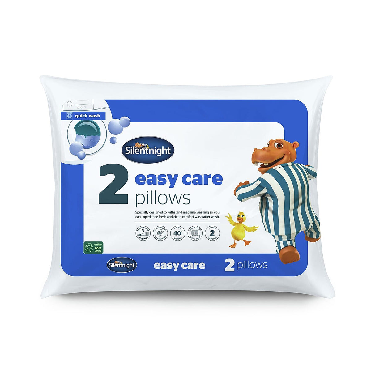 Silentnight Easy Care Medium Firm Pillow Pair - 2 Pack 7824626 0