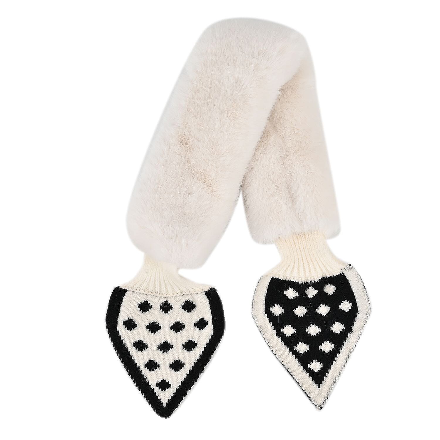 Polka Dots Womens Scarf - White 7668910 0