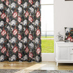 Curtain 2 Panels - Cushion Cover 2pcs Velvet Knitted Curtain 228cm x168cm 2pcs Cushion Cover 45x45cm 2pcs With Invisible Zipper & Pipping - Brown