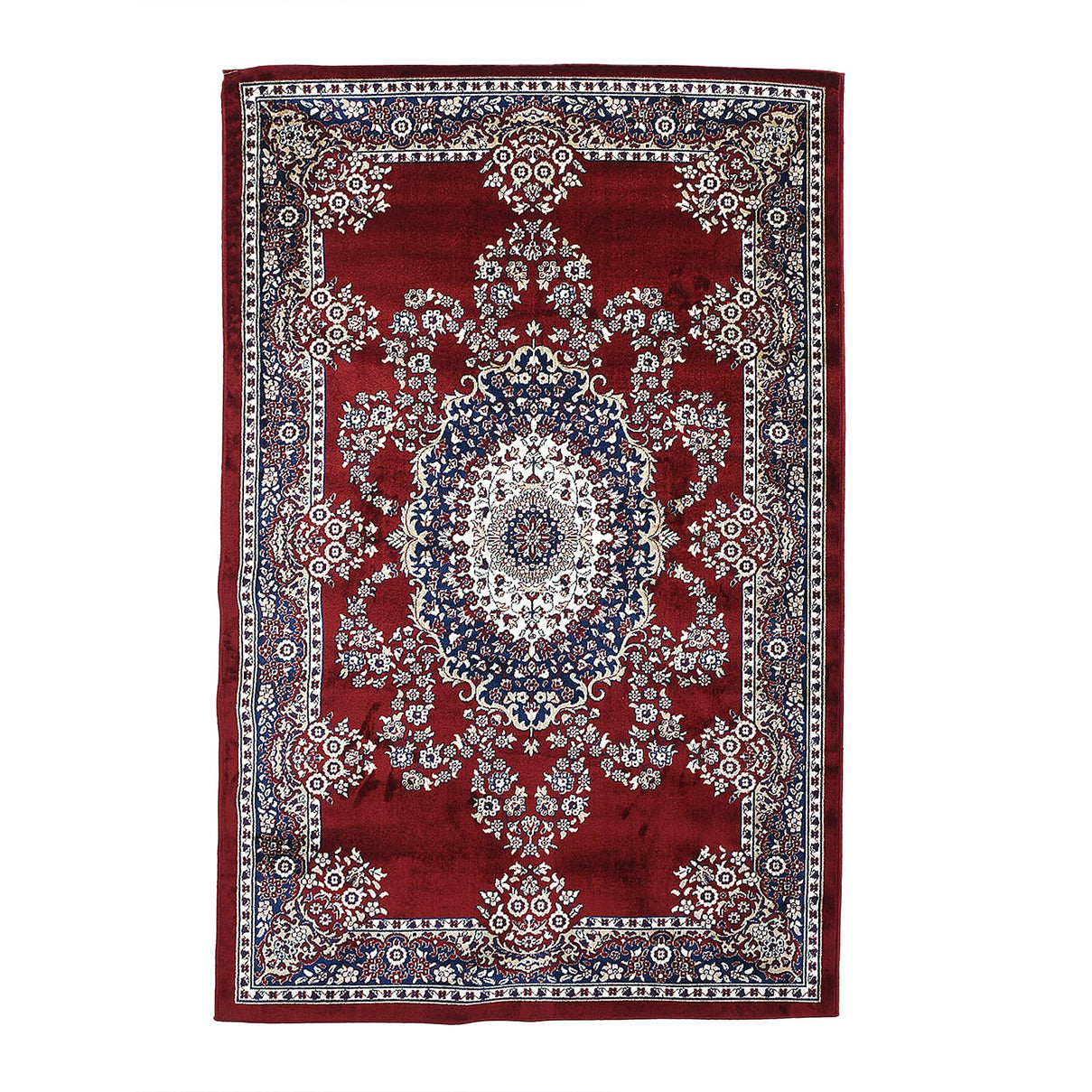 Traditional Style Printed Pile Carpet - Red 7787353 6