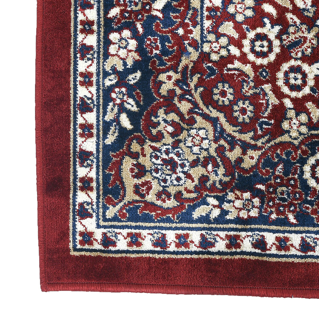 Traditional Style Printed Pile Carpet - Red 7787353 8