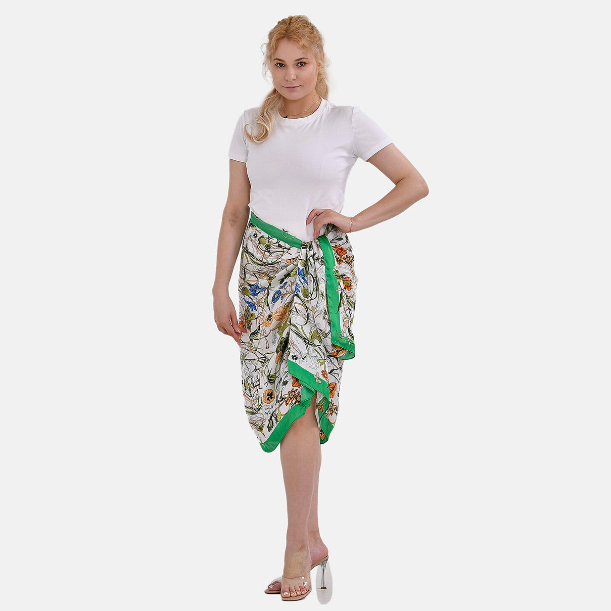 Cloud Brocade Long Printed Scarf 7749705 0