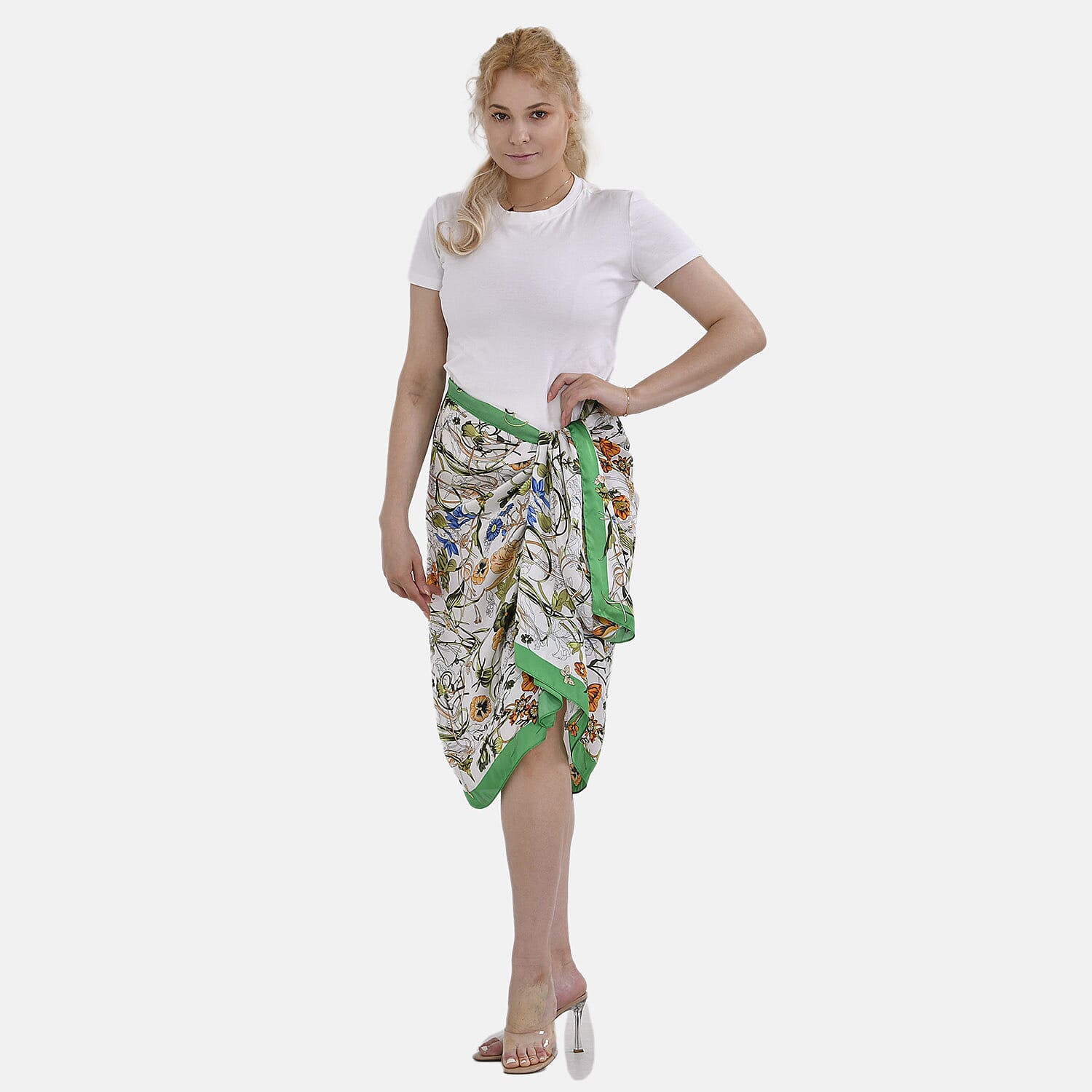 Cloud Brocade Long Printed Scarf 7749705 0