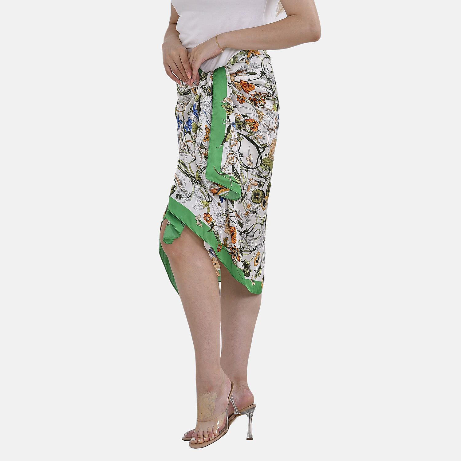Cloud Brocade Long Printed Scarf 7749705 3