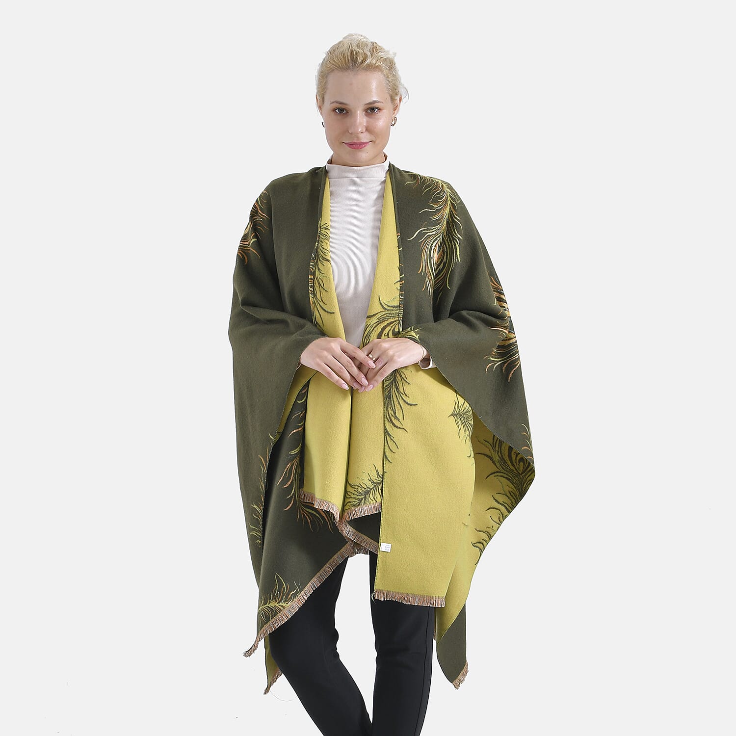 Closeout Deal Peacock Feather Pattern Super Soft Shawl 7863845 0