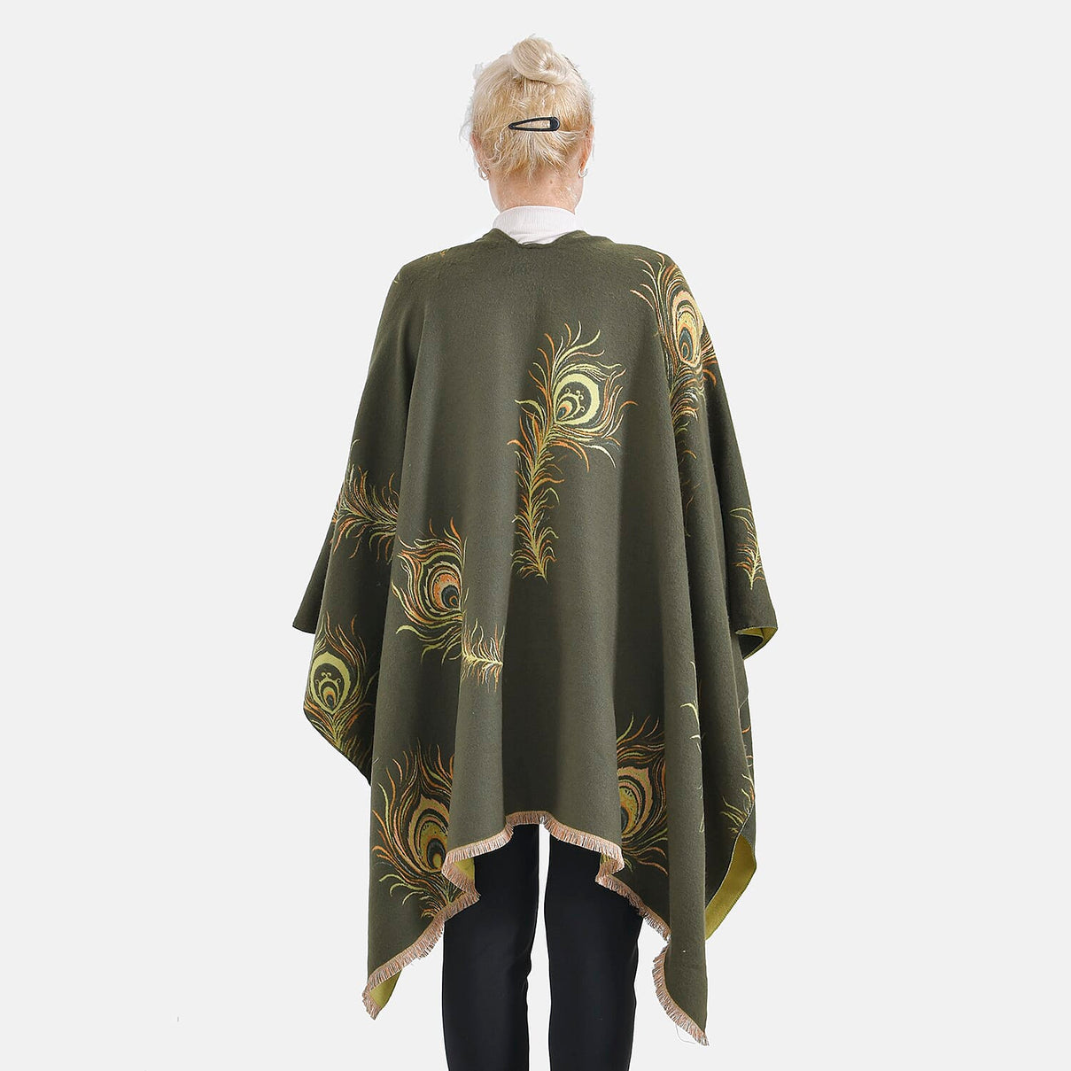 Closeout Deal Peacock Feather Pattern Super Soft Shawl 7863845 2