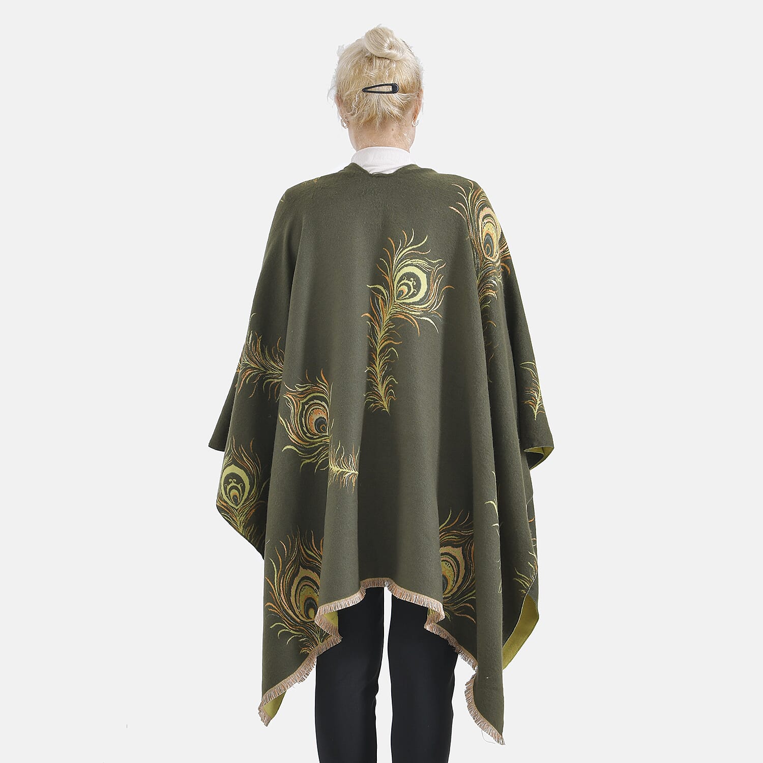 Closeout Deal Peacock Feather Pattern Super Soft Shawl 7863845 2