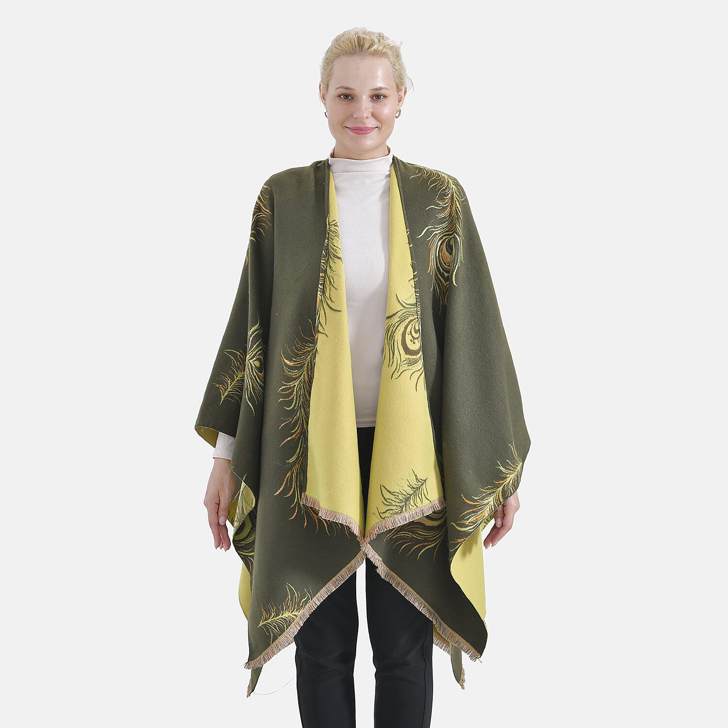 Closeout Deal Peacock Feather Pattern Super Soft Shawl 7863845 3