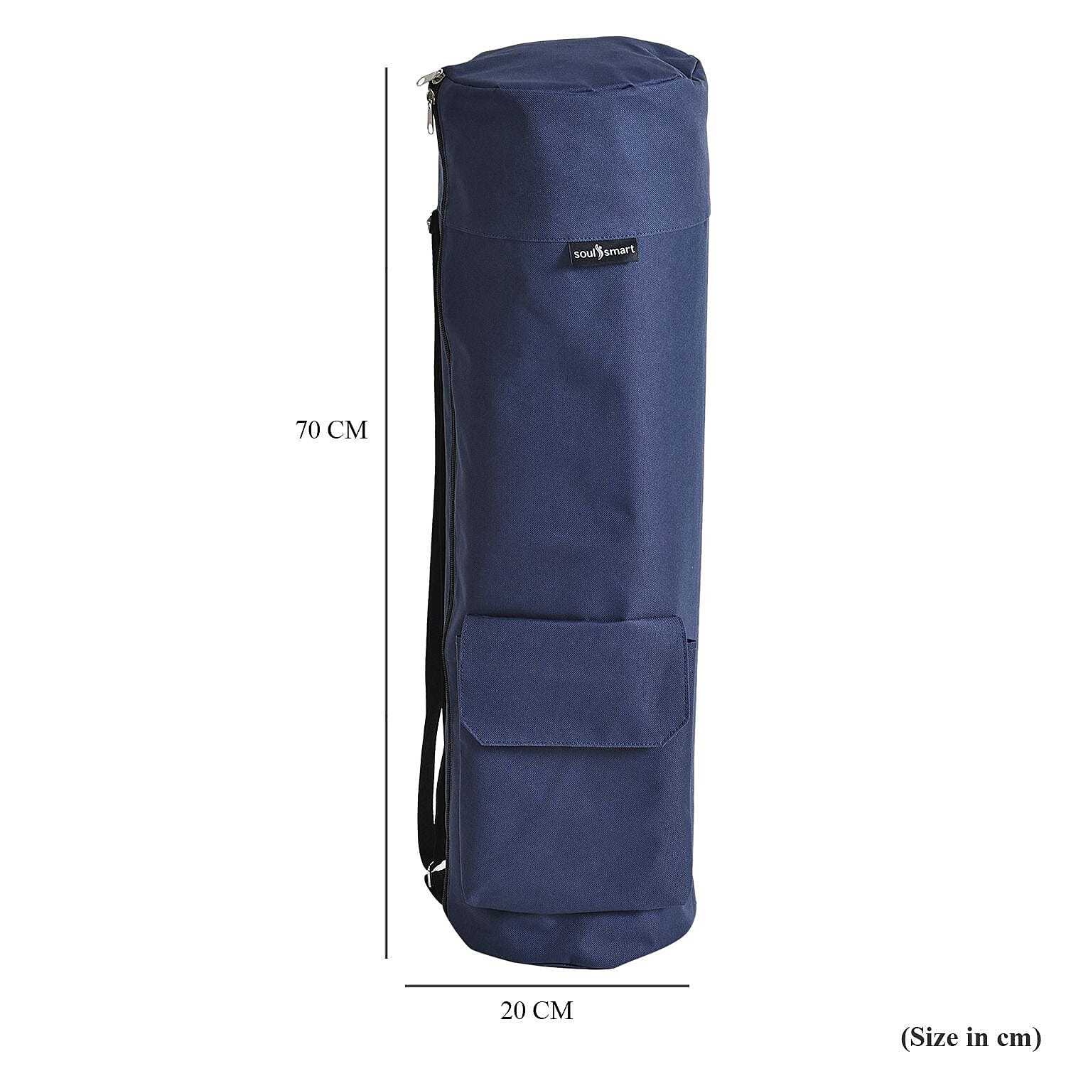 Soul Smart Solid Yoga Bag With Shoulder Strap (Size - 70x20) Navy V32516490 8