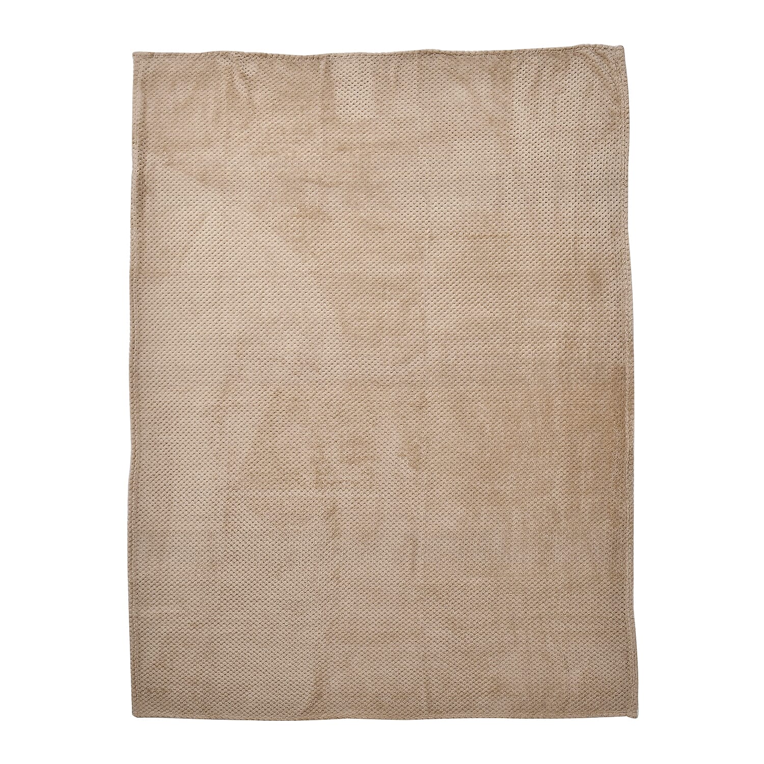 Jacquard Flannel Blanket - Khaki 7636626 1