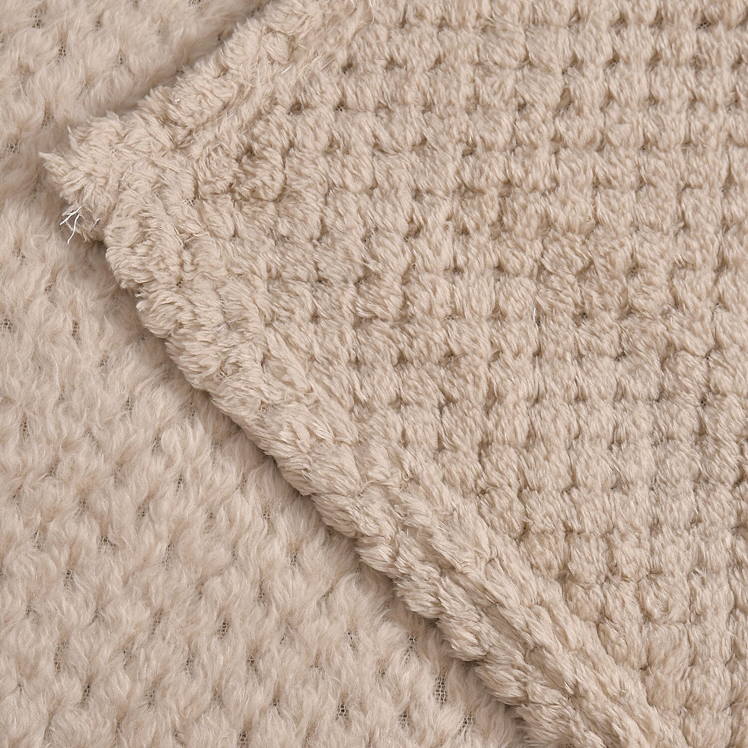 Jacquard Flannel Blanket - Khaki 7636626 3