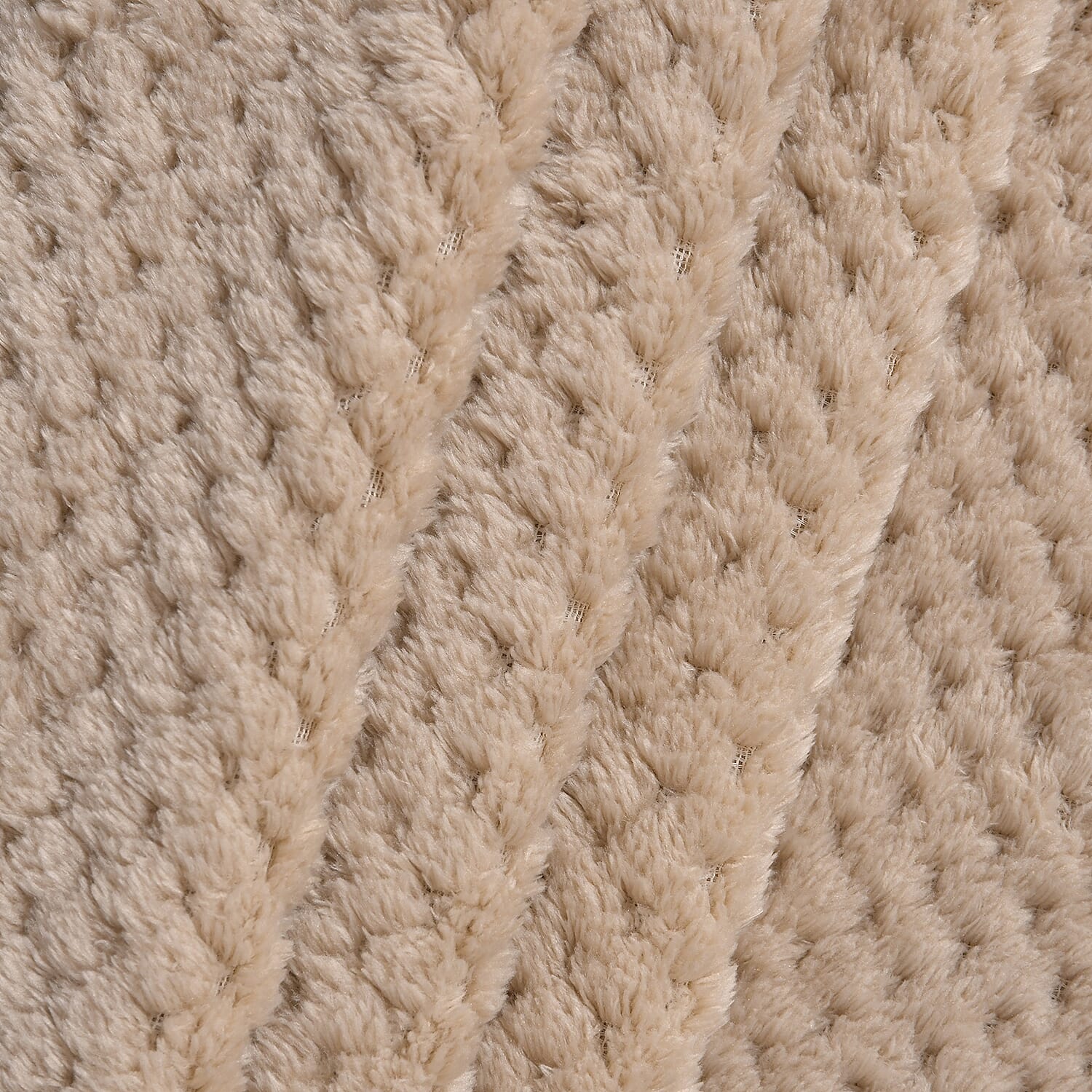 Jacquard Flannel Blanket - Khaki 7636626 4