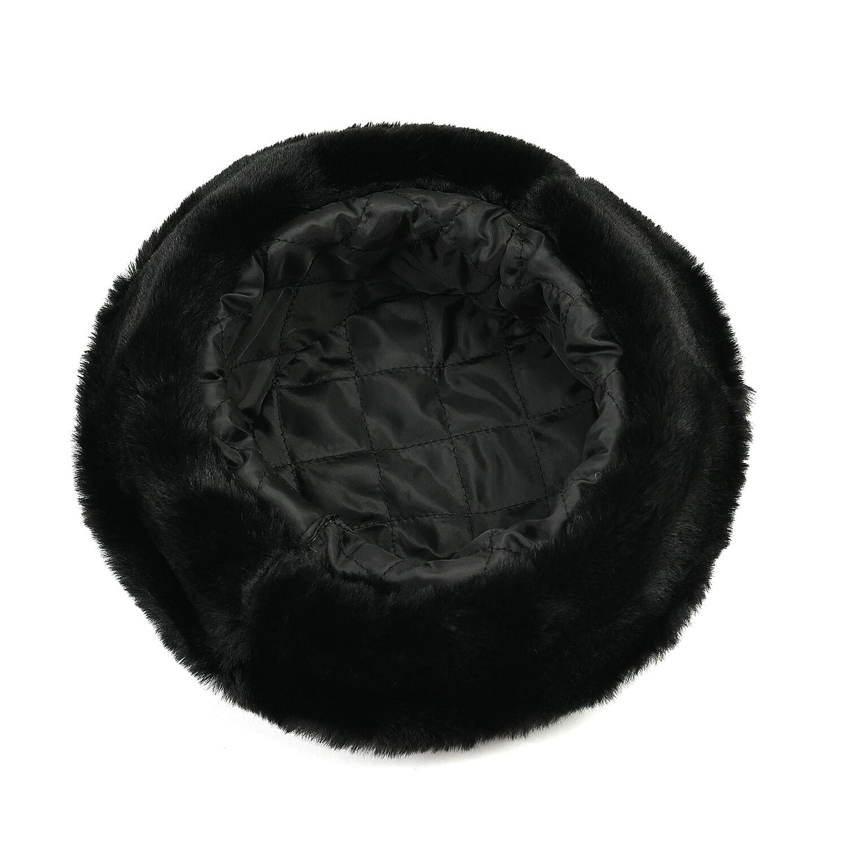 Lightweight and Cozy Faux Fur Bucket Hat (58cm) - Black 7846715 5
