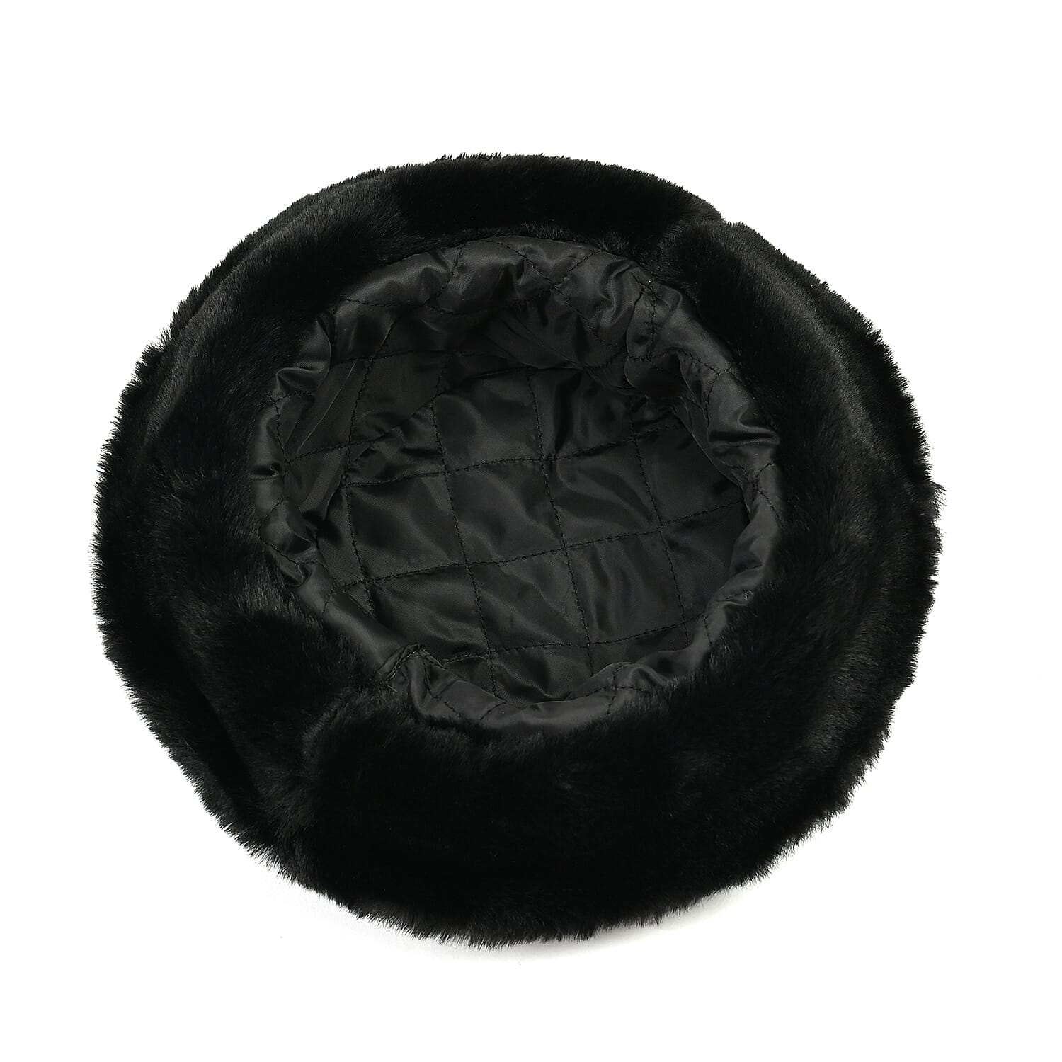 Lightweight and Cozy Faux Fur Bucket Hat (58cm) - Black 7846715 5