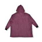 Flannel Solid Hoodie (Size 96x89 cm) - Rose Pink