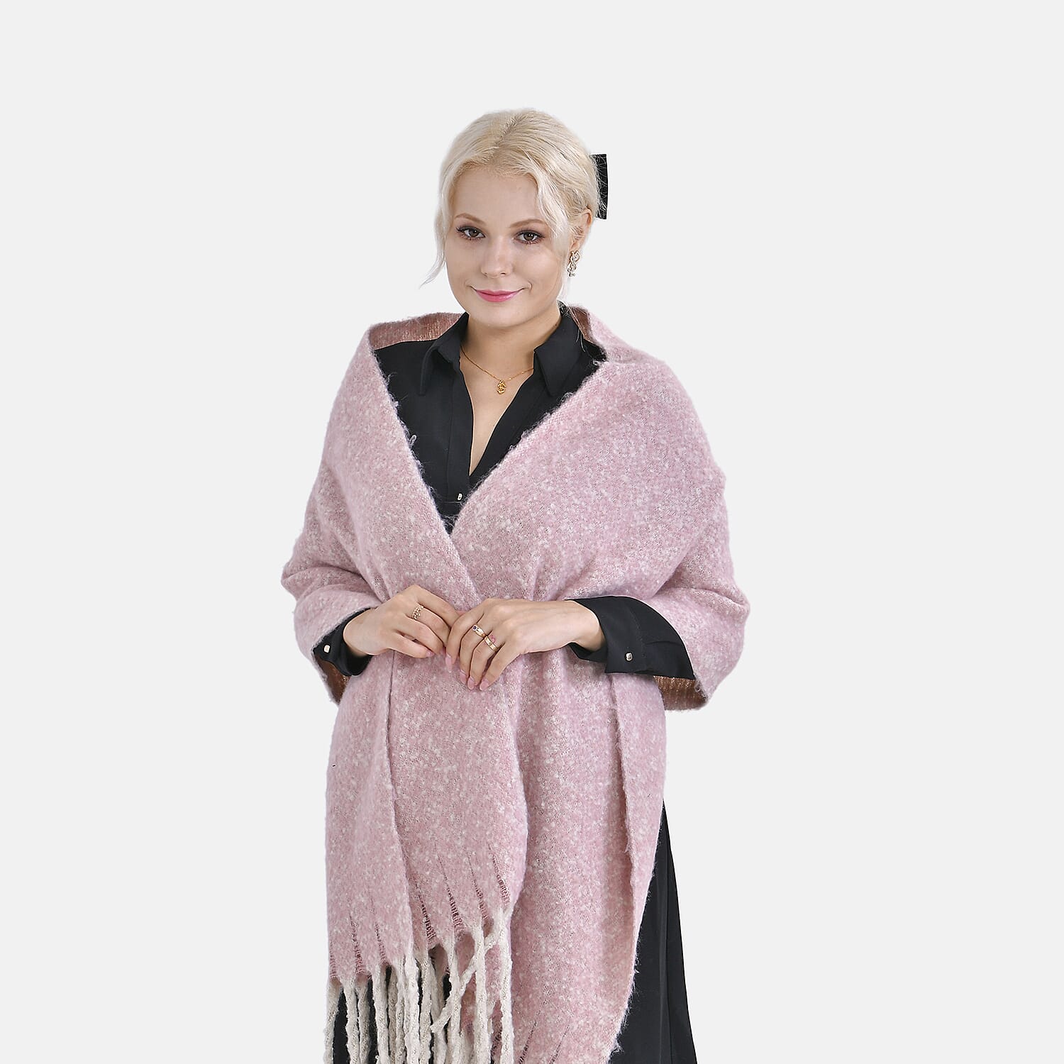 Closeout Deal New Arrival Solid Scarf (One Size 185x45-15x2 cm) - Peach 7558193 1