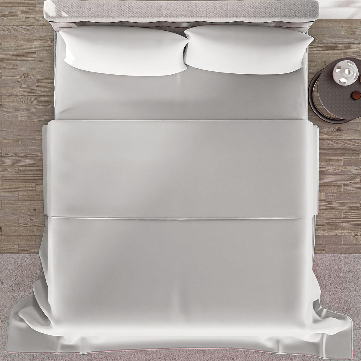 Set of 4 - Flat &amp; Fitted Bedsheets with 2 Pillow Cases 7507032 2