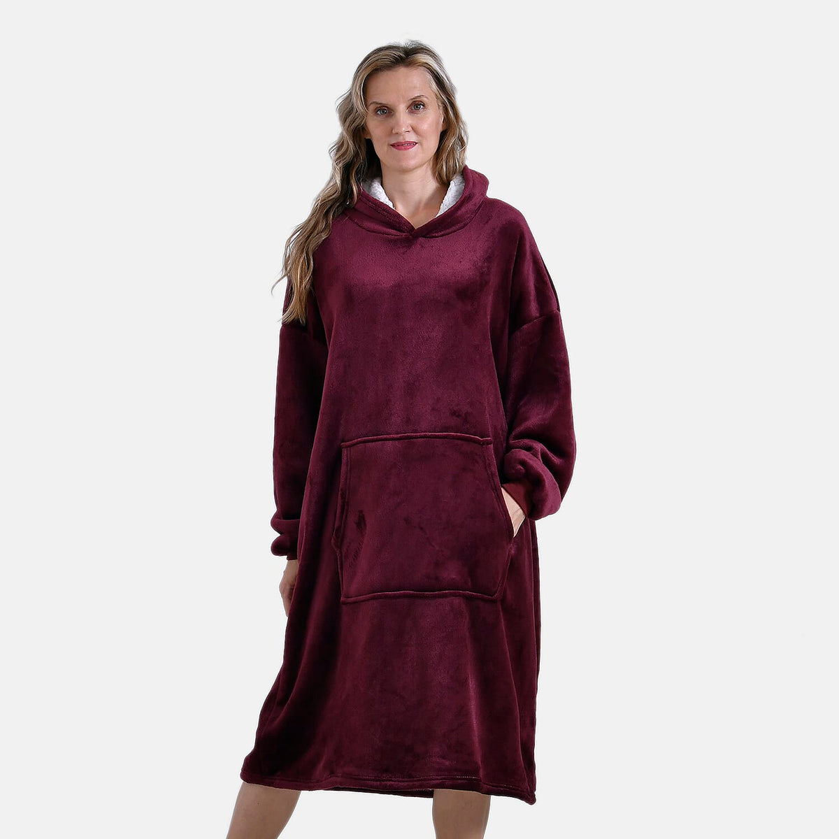 Fleece Hoodie Blanket - One Size V32528714 2