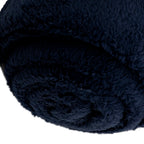 SILENTNIGHT Teddy Fleece Throw (Size 150x125 cm) - Navy