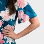 Flutter Sleeve Top - Aqua