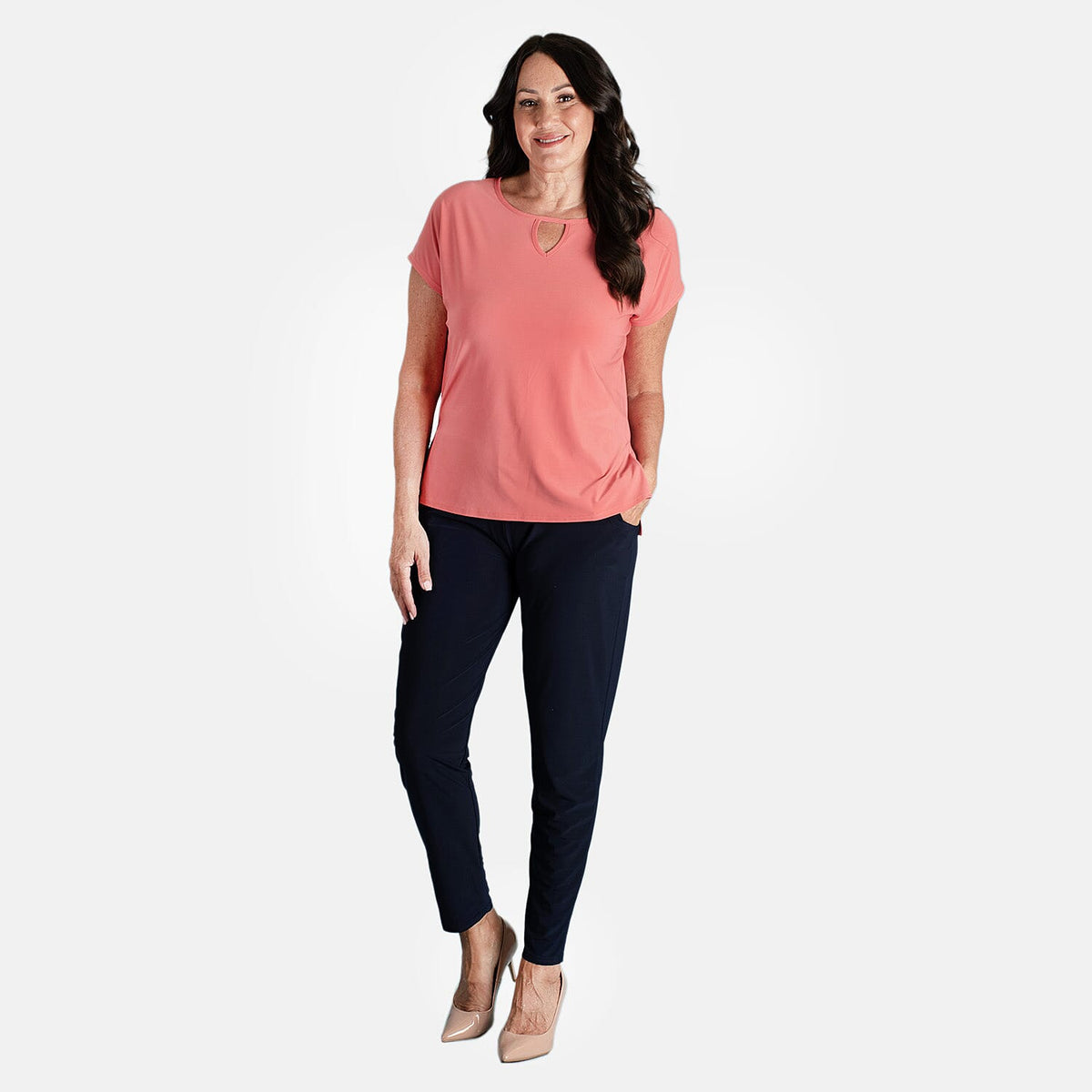 Polyester Top (Size 1x1 cm) - Coral V32605918 0