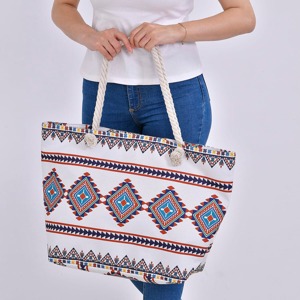 Tote Bag with Tribal Pattern 7775749 2