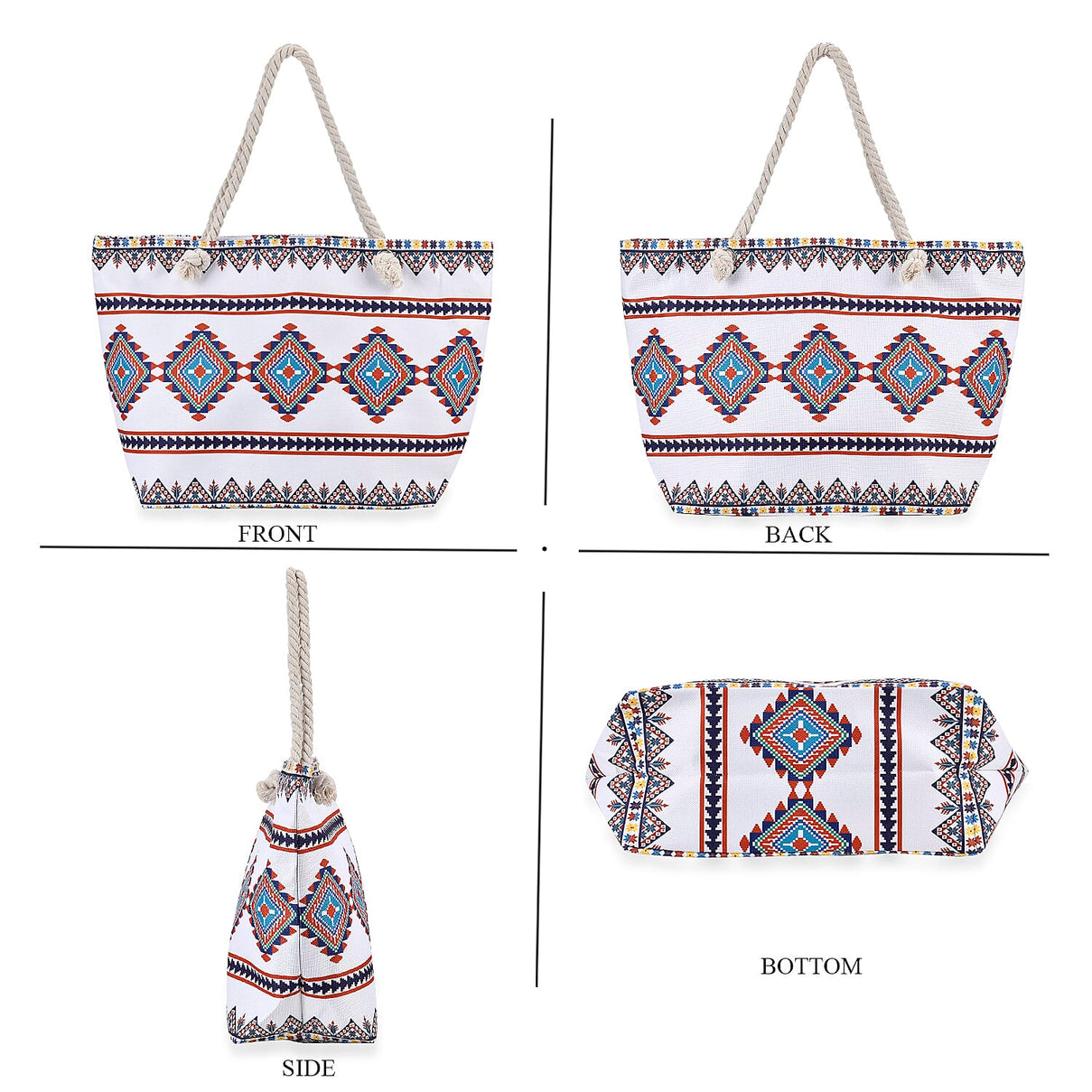 Tote Bag with Tribal Pattern 7775749 3