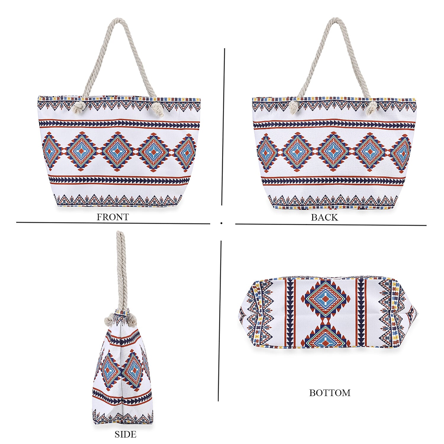 Tote Bag with Tribal Pattern 7775749 3