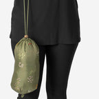 Weekend Ladies Floral Pack Away Gilet (Size 12)- Green