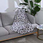 Cosytime Zebra 270gsm Flannel Blanket (Size 200x150 cm) - Zebra & White