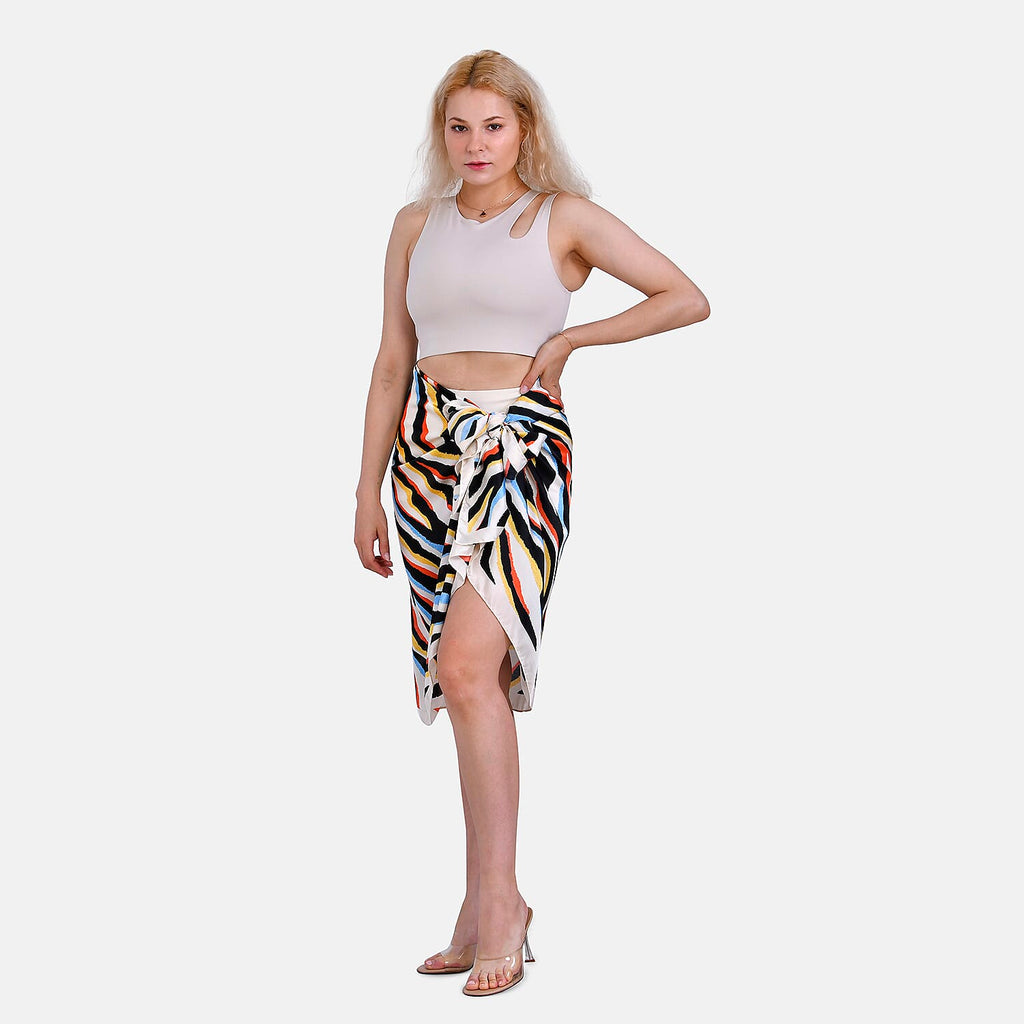 Closeout Deal Zebra Pattern Long Scarf (Size 180x80 cm) - Red & Black