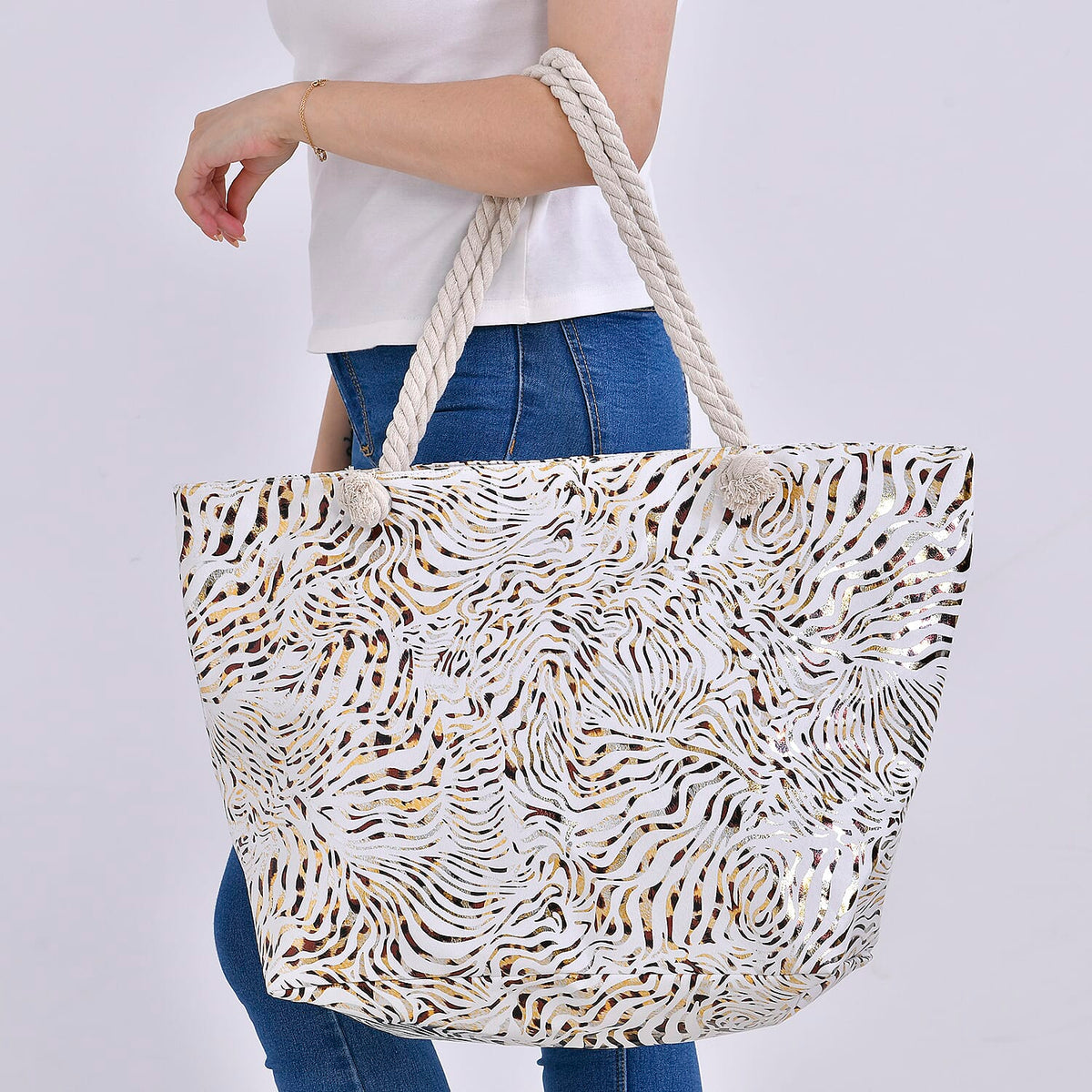 Large Tote Bag with Rope Handle 7775727 2