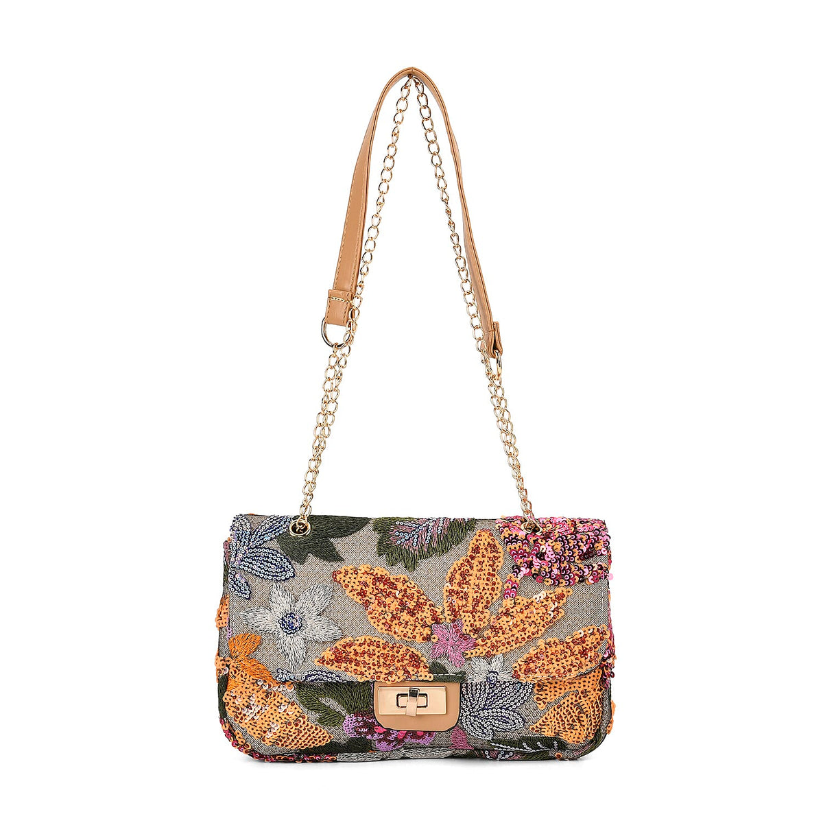 Sequin Floral Crossbody Bag 7689259 0