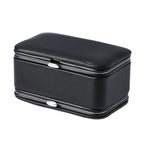 2 in 1 - Six Piece Manicure Set and Travel Jewellery Organiser with Inside Mirror (Size 12x6x6cm) - Black