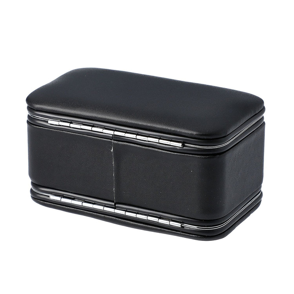 2 in 1 - Six Piece Manicure Set and Travel Jewellery Organiser with Inside Mirror (Size 12x6x6cm) - Black