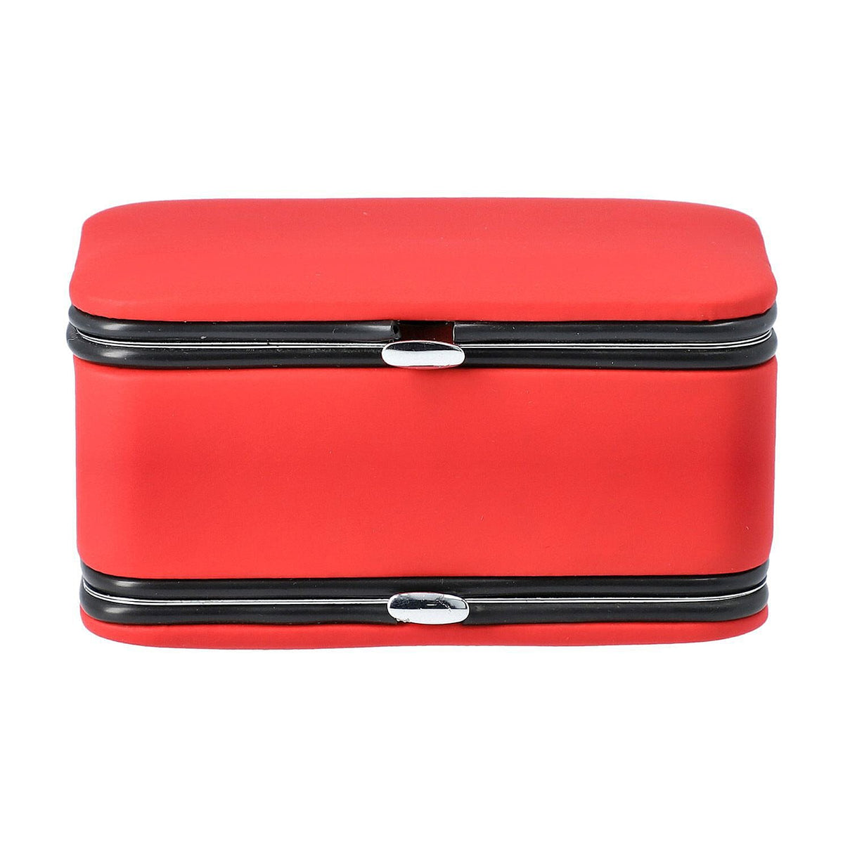 Portable Jewellery Box with Manicure Set Organiser - Red 6841649 1