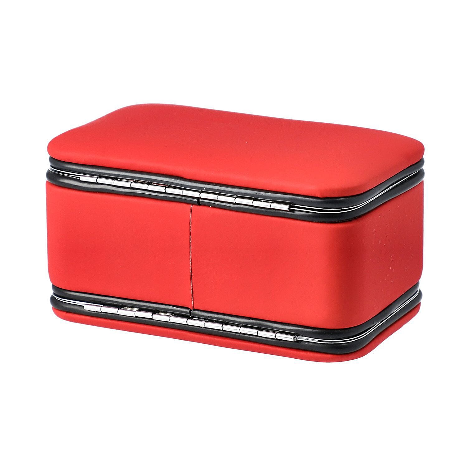 Portable Jewellery Box with Manicure Set Organiser - Red 6841649 3