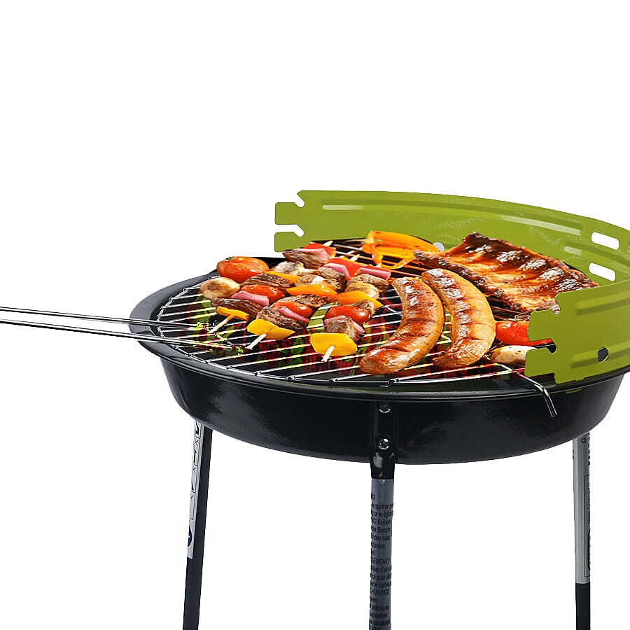 Portable Multipurpose Charcoal Barbeque Grill - Green 6484731 0