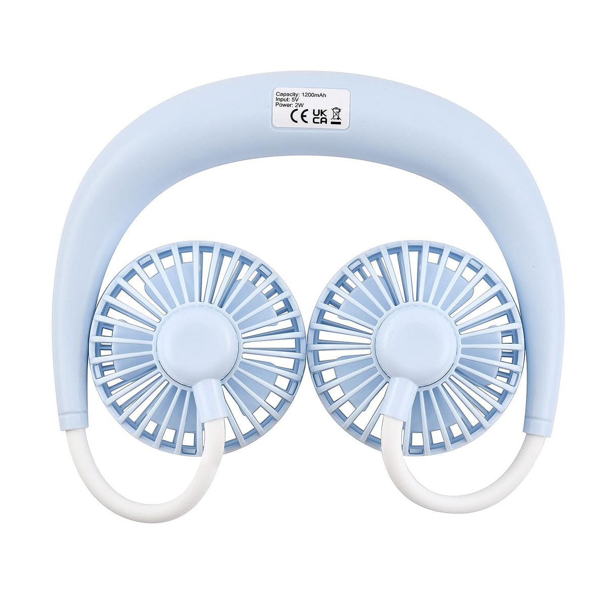 Portable Neck Fan with USB Rechargeable (1200mah) -Blue 7315130 6