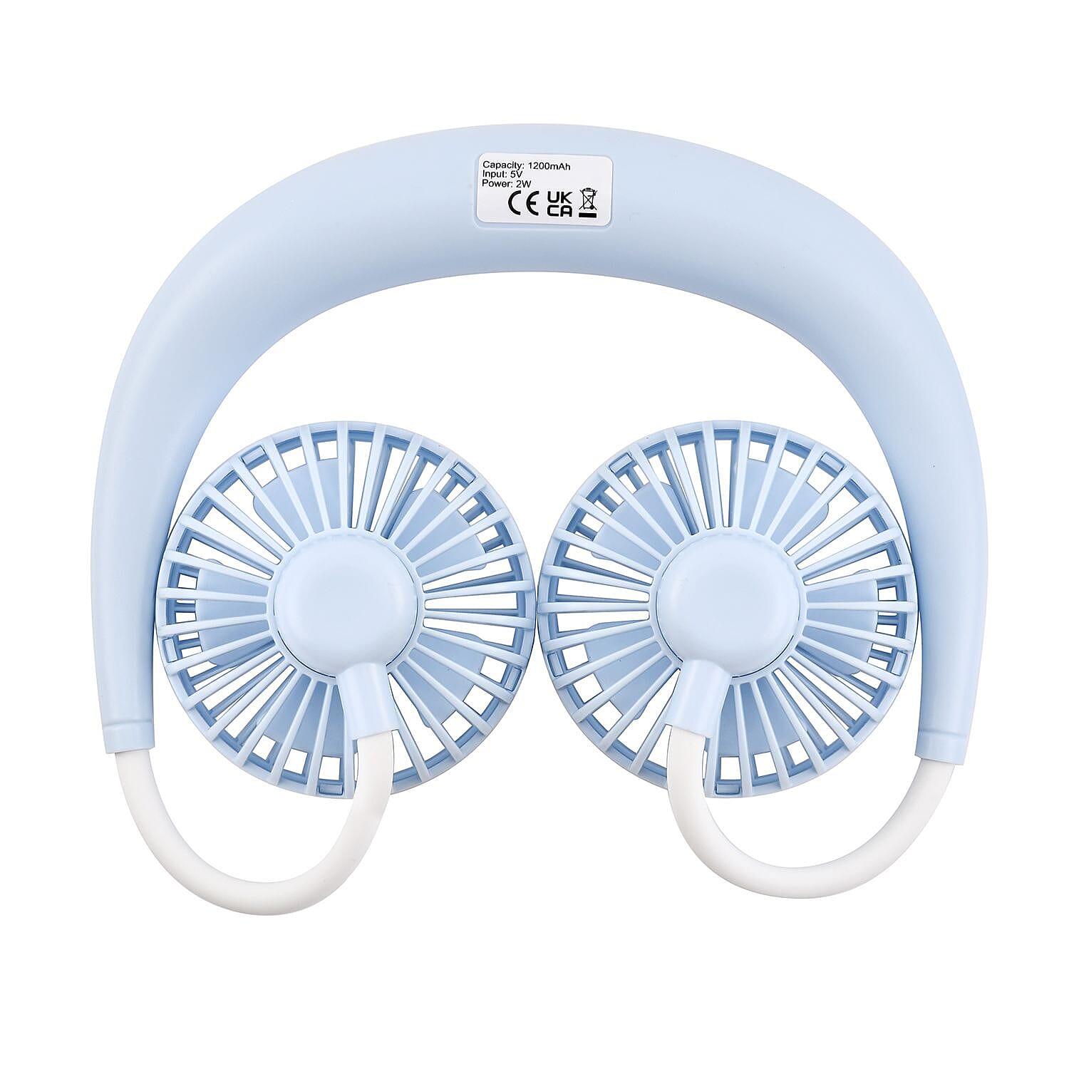 Portable Neck Fan with USB Rechargeable (1200mah) -Blue 7315130 6