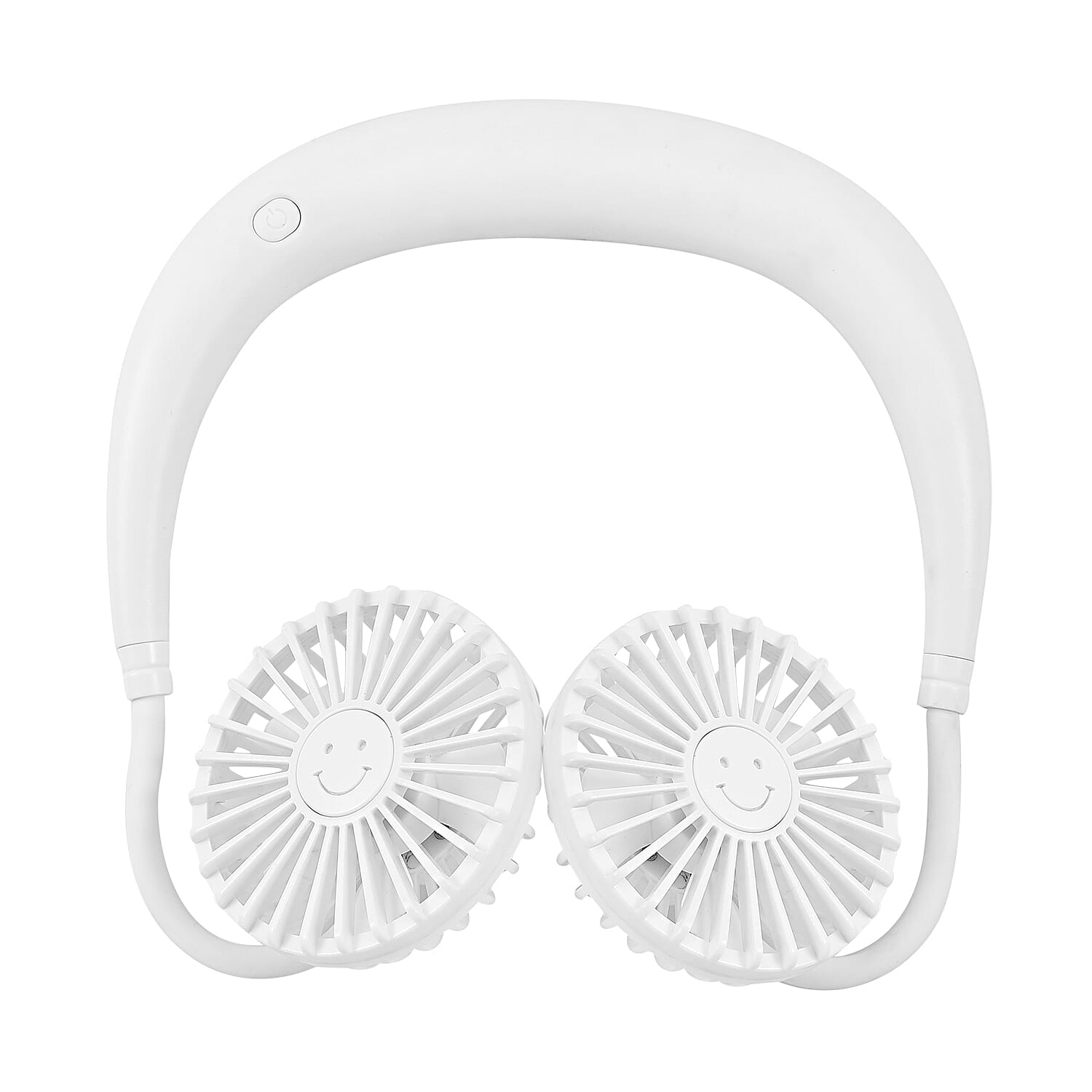 Rechargeable Neck Fan with Light - White 8835213 0