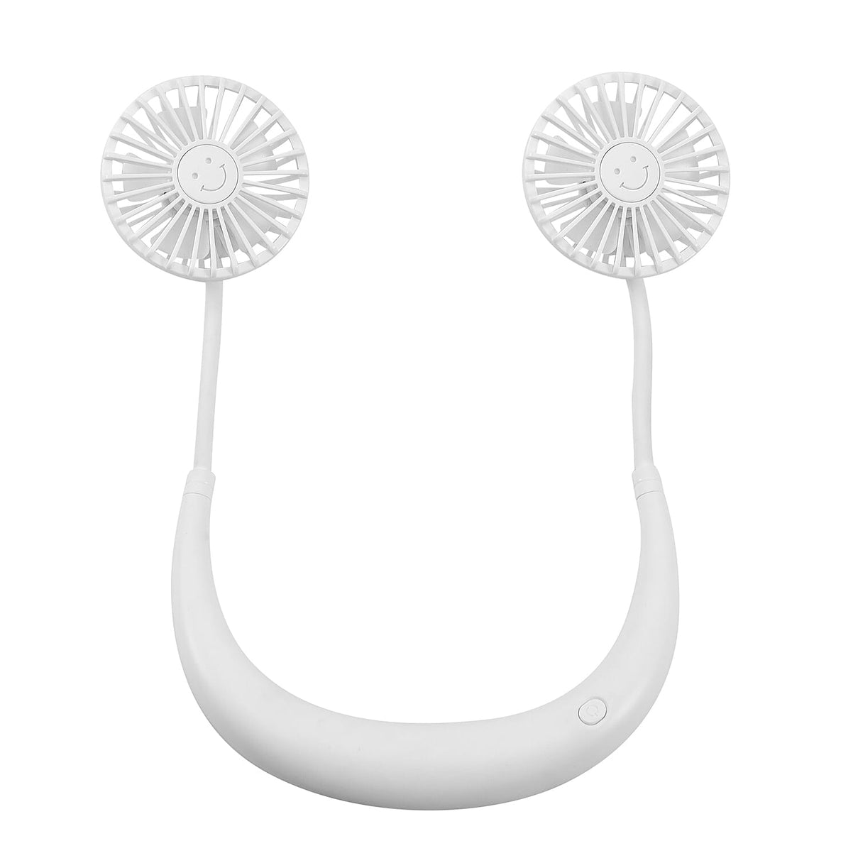 Rechargeable Neck Fan with Light - White 8835213 3