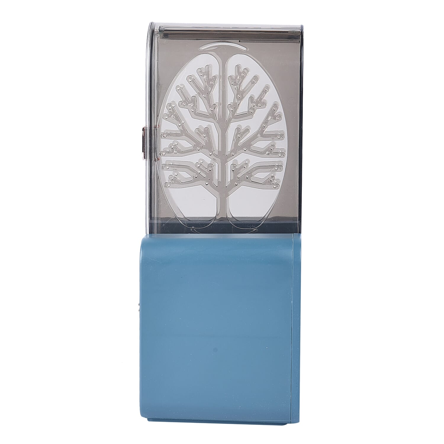 Portable Transparent Earrings Display Jewellery Organiser with 2 Drawer for Jewellery, Watches, , Mini Perfumes, Mini Brushes -Blue 6344470 3