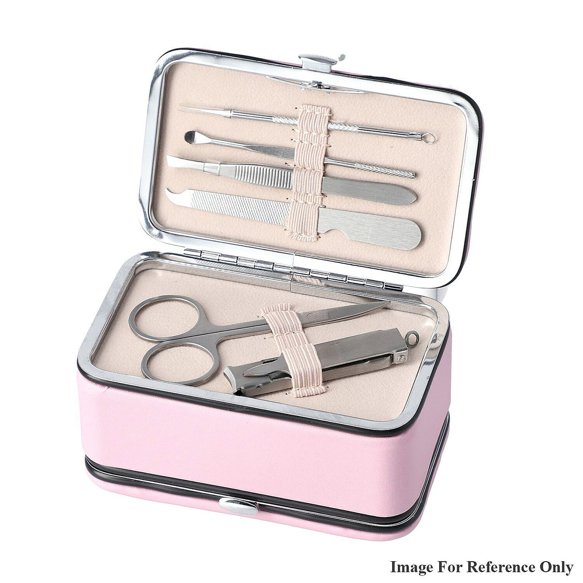 PortablePersonal Care Kit and Jewellery Box with Manicure Set Organiser for women - Pink V32517604 5
