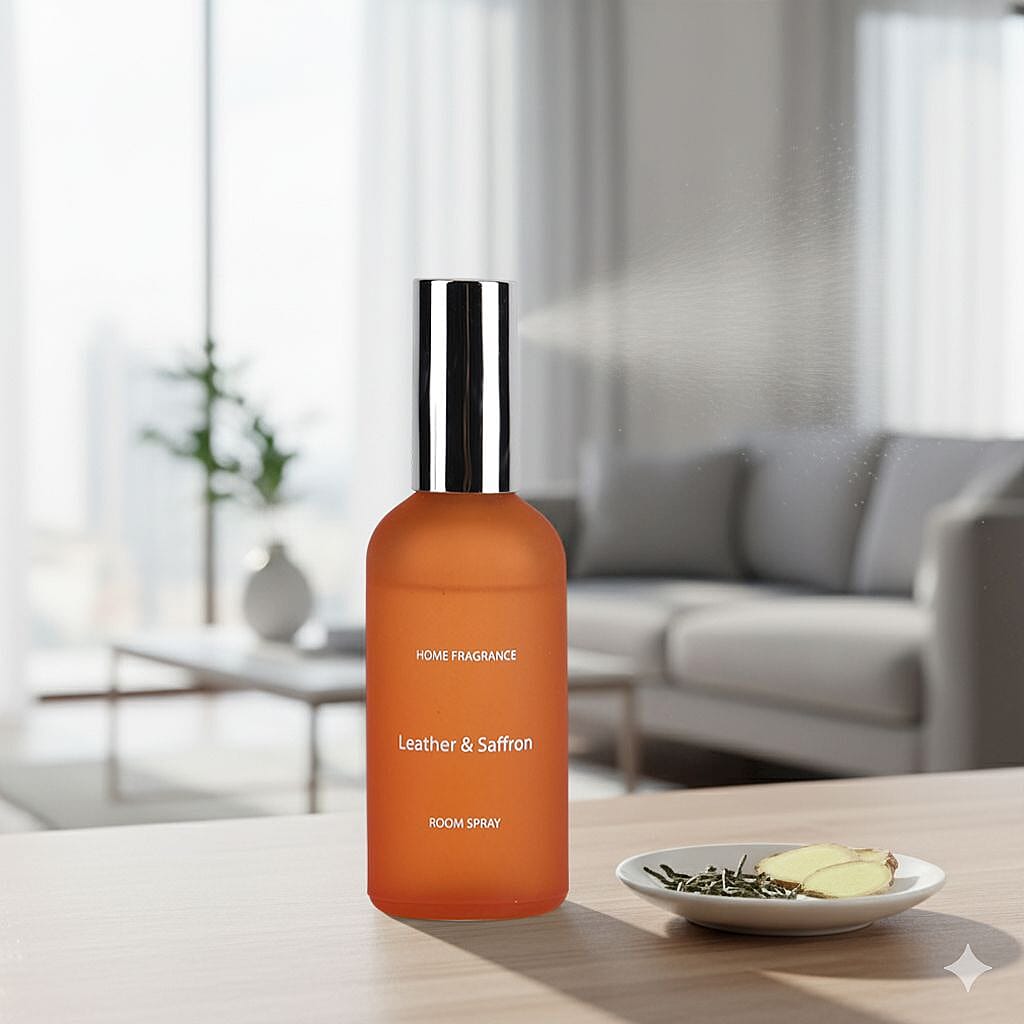 Leather - Saffron Fragrance Room Spray (100 ml) - Orange 8216422 2