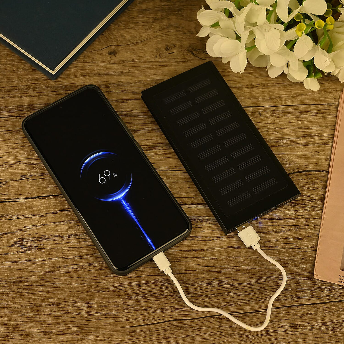 5000mAh Solar Power Bank with Dual USB ports 7847164 1
