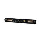 5000mAh Power Bank with Solar Panel - Mountaineering Buckle - Black